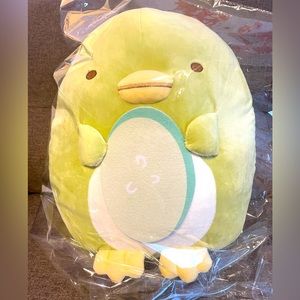 Sumikko Gurashi Green Penguin Plush Egg 14” Stuffed Plushie Very Soft NWT
